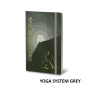 Notebook STIFFLEX, 13x21cm, 192 pages, Yoga System - Grey
