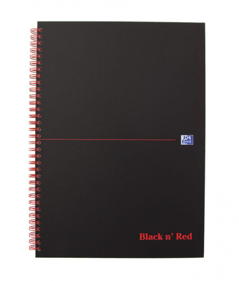 KOŁONOTATNIK OXFORD OFF.BLACK N'RED A4 70K.LINIA, Podkategoria, Kategoria
