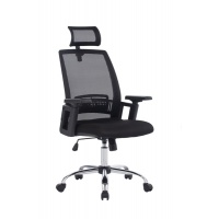 Fotel biurowy OFFICE PRODUCTS Mykonos, czarny, Krzesła i fotele, Wyposażenie biura