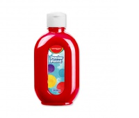 Farba plakatowa KEYROAD, 300ml, butelka, czerwona, Plastyka, Artykuły szkolne