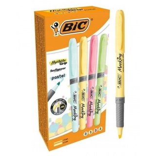 ZAKREŚLACZ HIGHLINER GRIP PASTELOWY MIX KOL., Podkategoria, Kategoria