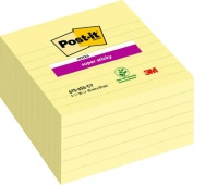 Sticky notes POST-IT® Super Sticky XL, in lines (675-SS6-CY), 101x101mm, 6x90 pages, yellow