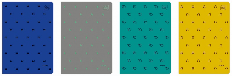 ZESZYT A5 32K.TRZY LINIE KOLOR.SOFT TOUCH ICON /10, Podkategoria, Kategoria