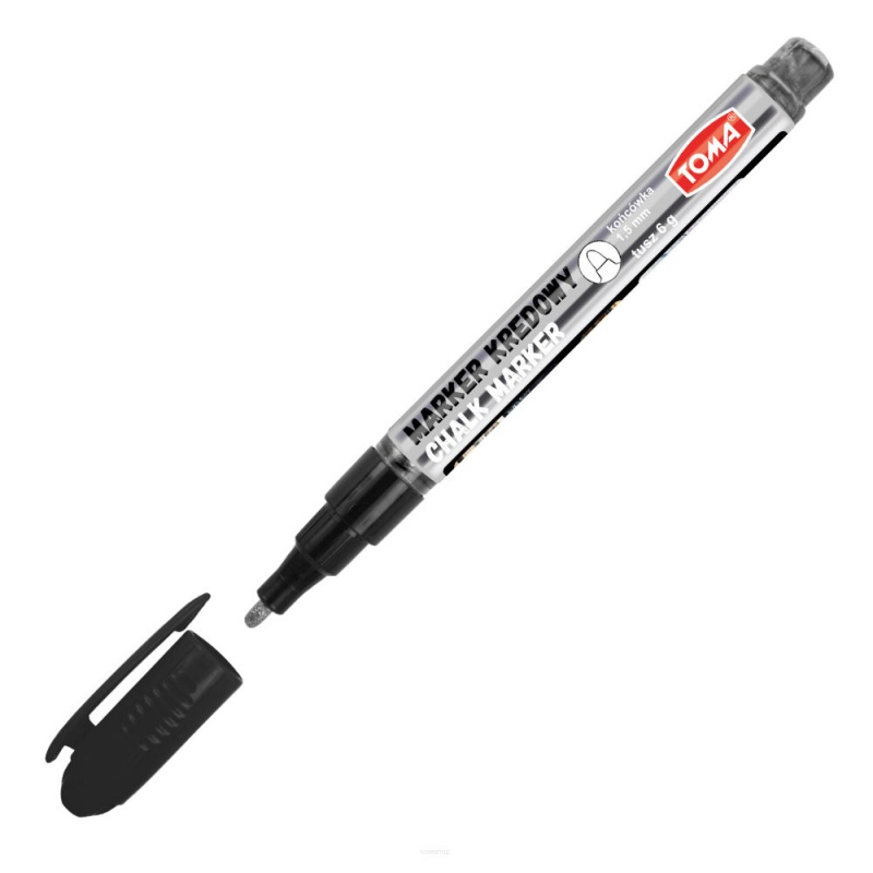 MARKER KREDOWY FINE1,5MM SREBRNY, Markery do tablic, Art. do pisania i korygowania