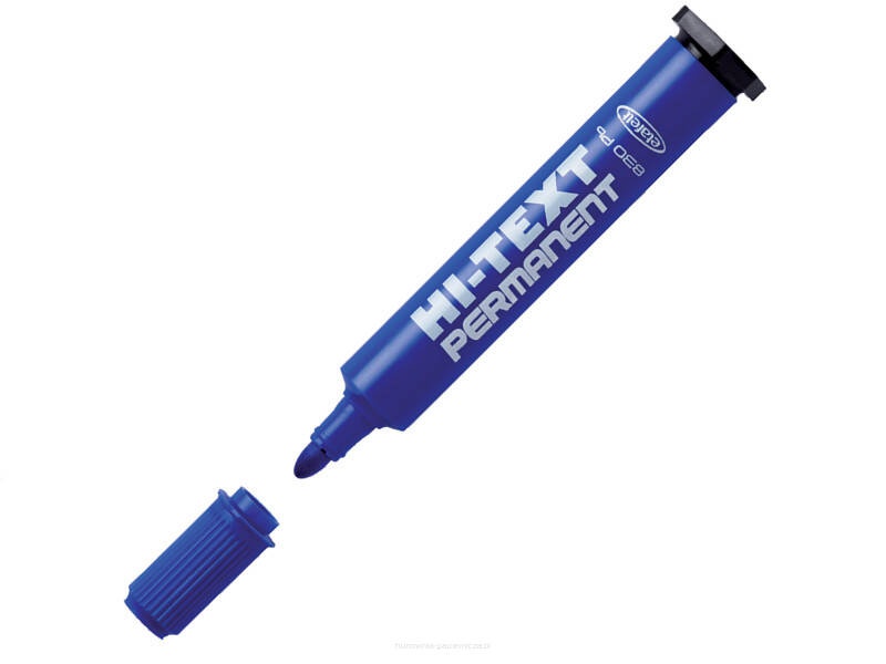 MARKER PERMAN.HI-TEXT 830 OKRĄGŁY NIEBIESKI 12szt, Podkategoria, Kategoria