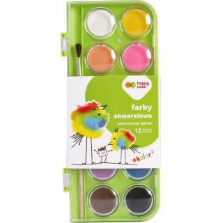 FARBY AKWARELOWE PREMIUM 12KOL.HAPPY COLOR, Podkategoria, Kategoria