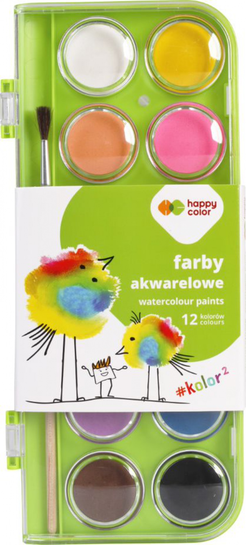 FARBY AKWARELOWE PREMIUM 12KOL.HAPPY COLOR, Podkategoria, Kategoria