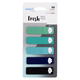 ZAKŁADKI INDEK.SMART PET FRESH 12x45mm.5x25 CHMURY, Zakładki indeksujące, Galanteria papiernicza