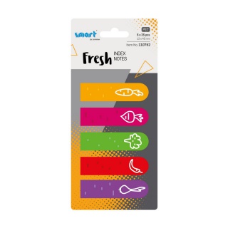 ZAKŁADKI INDEK.SMART PET FRESH 12x45mm.5x25 WEGE, Zakładki indeksujące, Galanteria papiernicza