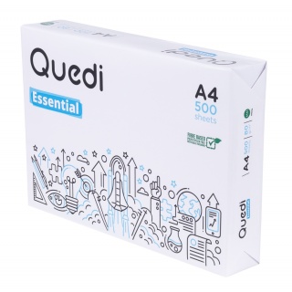Papier ksero QUEDI ESSENTIAL A4, A4, klasa C, 80gsm, 500ark., Papier do kopiarek, Papier i etykiety