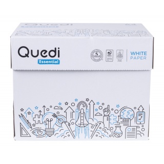 Papier ksero QUEDI ESSENTIAL A4, A4, klasa C, 80gsm, 500ark., Papier do kopiarek, Papier i etykiety