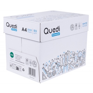 Papier ksero QUEDI ESSENTIAL A4, A4, klasa C, 80gsm, 500ark., Papier do kopiarek, Papier i etykiety