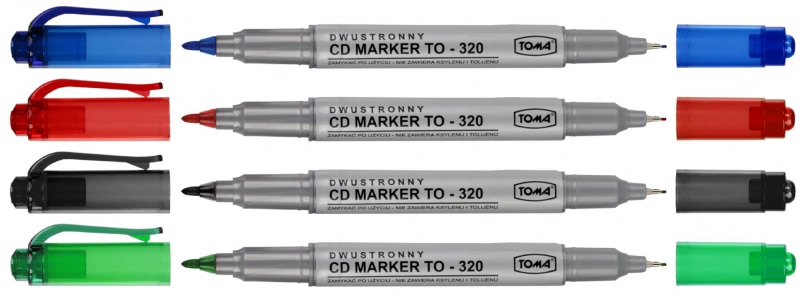 MARKER DO CD DWUSTRONNY MIX /25/, Markery permanentne, Art. do pisania i korygowania