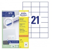 ETYKIETY UNIWERSALNE 70x42,3mm.100ark. AVERY ZWECKFORM, Etykiety samoprzylepne i inne, Galanteria papiernicza