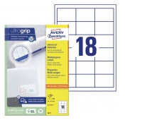 ETYKIETY UNIWERSALNE 64x45mm.100ark. AVERY ZWECKFORM, Etykiety samoprzylepne i inne, Galanteria papiernicza