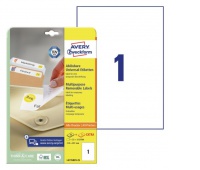 ETYKIETY UNIWERSALNE USUWALNE A4 210x297mm.25+5ark AVERY ZWECKFORM, Etykiety samoprzylepne i inne, Galanteria papiernicza