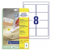 ETYKIETY UNIWERSALNE USUWALNE A4 96x63,5mm.25+5ark AVERY ZWECKFORM, Etykiety samoprzylepne i inne, Galanteria papiernicza