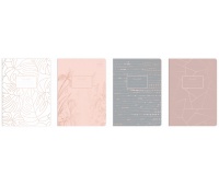 ZESZYT A5 60K.KRATKA METALLIC ROSE GOLD /10/, Podkategoria, Kategoria