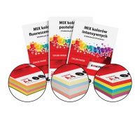 PAPIER KSERO A4 MIX KOL.FLUO 80g 4x25ark, Papier ksero kolorowy, Papier