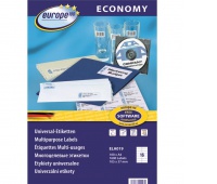 ETYKIETY UNIWERSALNE EUROPE A4 105x37mm.100ark. AVERY ZWECKFORM, Etykiety samoprzylepne i inne, Galanteria papiernicza