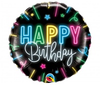 BALON FOLIOWY 18" QL RND HAPPY BIRTHDAY NEON.NAPIS, Podkategoria, Kategoria