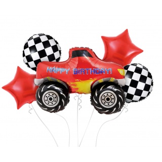 BALONY FOLIOWE ZESTAW MONSTER TRUCK 5szt., Podkategoria, Kategoria