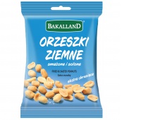 Orzeszki ziemne smażone i solone, Bakalland, 125gr, Przekąski, Artykuły spożywcze