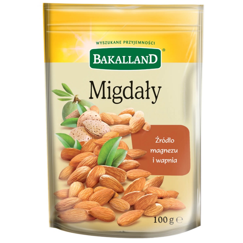 Migdały, Bakalland, 100gr, Przekąski, Artykuły spożywcze
