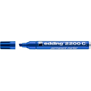 Marker permanentny e-2200 C EDDING, 1-5 mm, niebieski, Markery, Artykuły do pisania i korygowania