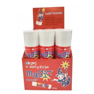 KLEJ MAGIC W SZTYFCIE 40gr./12/, Kleje, Galanteria biurowa