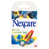 Plaster dla dzieci NEXCARE Comfort 360° Batman, 20szt., Plastry, apteczki, Artykuły higieniczne i dozowniki