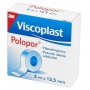 Plaster roll, VISCOPLAST Polopor, non woven, 12.5mmx5m, 24 pcs, white