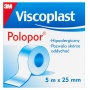 Plaster roll, VISCOPLAST Polopor, non woven, 25mmx5m, 12 pcs, white