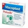 Plaster roll, VISCOPLAST Polosilk, silk, 12.5mmx5m, 24 pcs, white