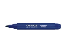 Marker permanentny OFFICE PRODUCTS, okrągły, 1-3mm (linia), niebieski, Markery, Artykuły do pisania i korygowania