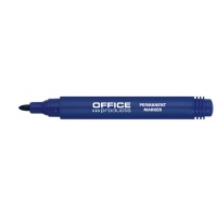 Marker permanentny OFFICE PRODUCTS, okrągły, 1-3mm (linia), niebieski, Markery, Artykuły do pisania i korygowania