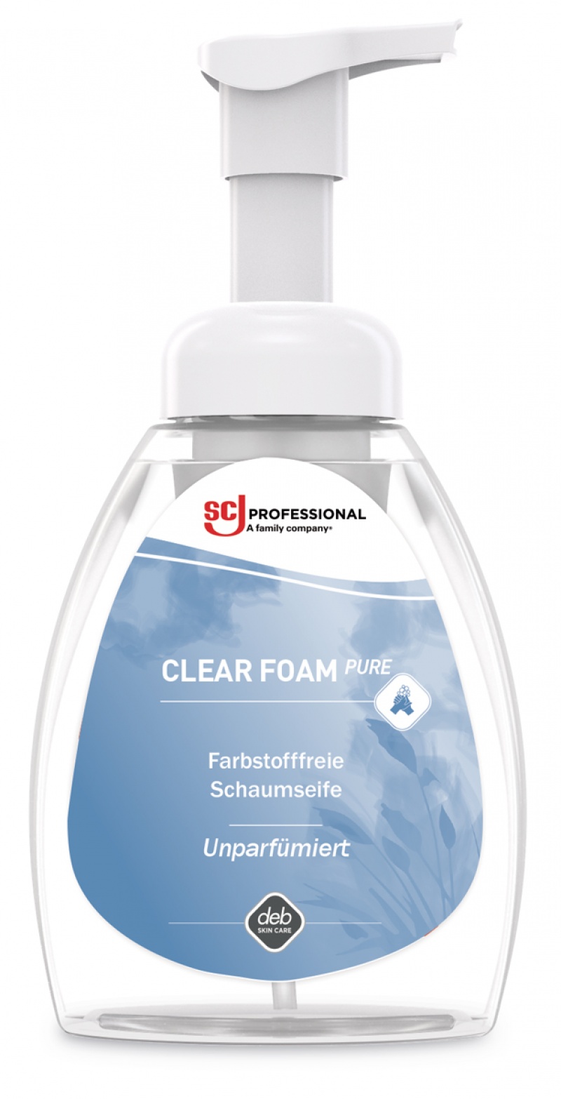 Mydło w pianie, Refresh clear foam, bezzapachowe, do sk&oacute;ry wrażliwej, w butelce z pompką, 250ml, Mydła i dozowniki, Artykuły higieniczne i dozowniki