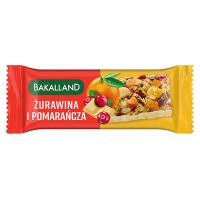 Cereal bar Ba!, cranberry and orange, Bakalland, 40g