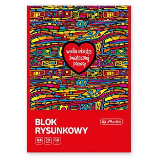 BLOK RYSUNKOWY A4 20K BIALY WOSP, Bloki, Zeszyty i bloki