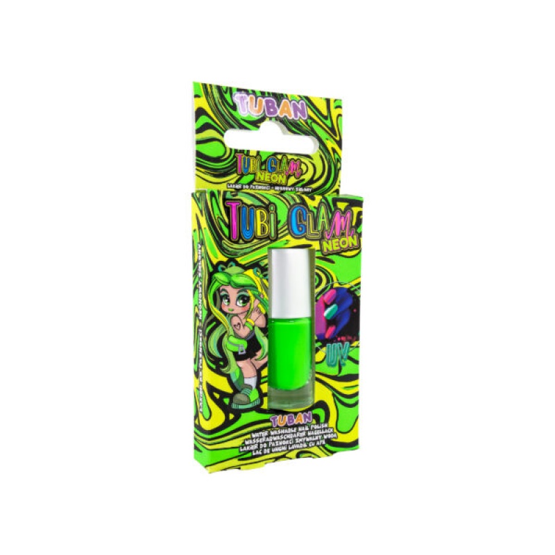 LAKIER TUBI GLAM &ndash; NEON ZIELONY, Dla dziewczynki, Zabawki
