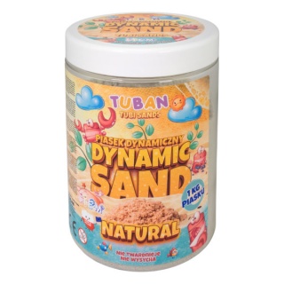 PIASEK DYNAMICZNY 1KG NATURALNY, Kreatywne, Zabawki
