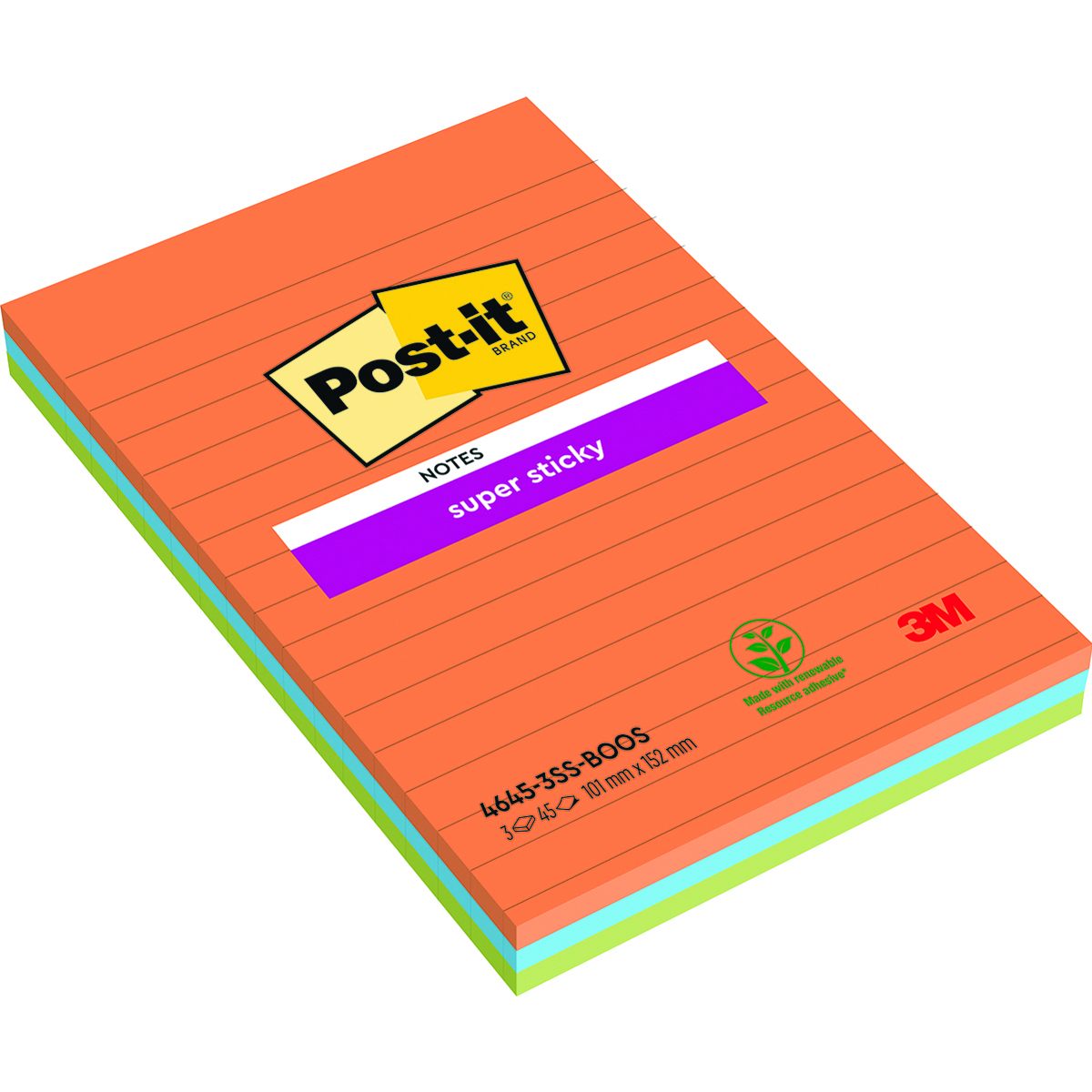 Post-it Super Sticky Big Note - 11x11 - Yellow - 30 sheets