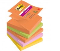 Karteczki samoprzylepne Post-it® Super Sticky Z-Notes, BOOST, 76x76mm, 5x90 kart., Bloczki samoprzylepne, Papier i etykiety