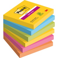 Sticky notes Post-it®CARNIVAL, 76x76mm, 6x90 sheets
