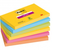 Sticky notes Post-it®CARNIVAL, 76x127mm, 6x90 sheets
