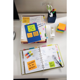 Karteczki samoprzylepne Post-it® Super Sticky, CARNIVAL, 76x127mm, 6x90 kart., Bloczki samoprzylepne, Papier i etykiety