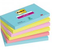 Karteczki samoprzylepne Post-it® Super Sticky, COSMIC, 76x127mm, 6x90 kart., Bloczki samoprzylepne, Papier i etykiety