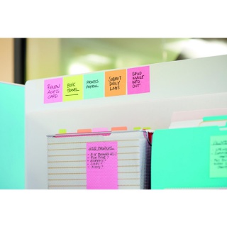 Karteczki samoprzylepne Post-it® Super Sticky, COSMIC, 76x127mm, 6x90 kart., Bloczki samoprzylepne, Papier i etykiety