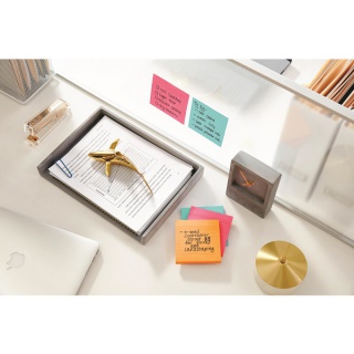 Karteczki samoprzylepne Post-it® Super Sticky, COSMIC, 76x127mm, 6x90 kart., Bloczki samoprzylepne, Papier i etykiety