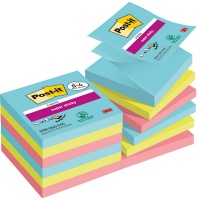Karteczki samoprzylepne Post-it® Super Sticky Z-Notes, COSMIC, 76x76mm, 12x90 kart., Bloczki samoprzylepne, Papier i etykiety